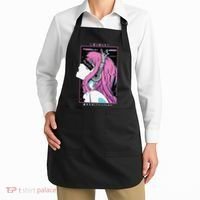 Aesthetic Vaporwave Crazy Waifu Anime Girl Apron thumb 2