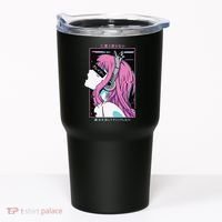 Aesthetic Vaporwave Crazy Waifu Anime Girl Tumbler thumb 0