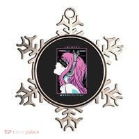 Aesthetic Vaporwave Crazy Waifu Anime Girl Ornament thumb 0
