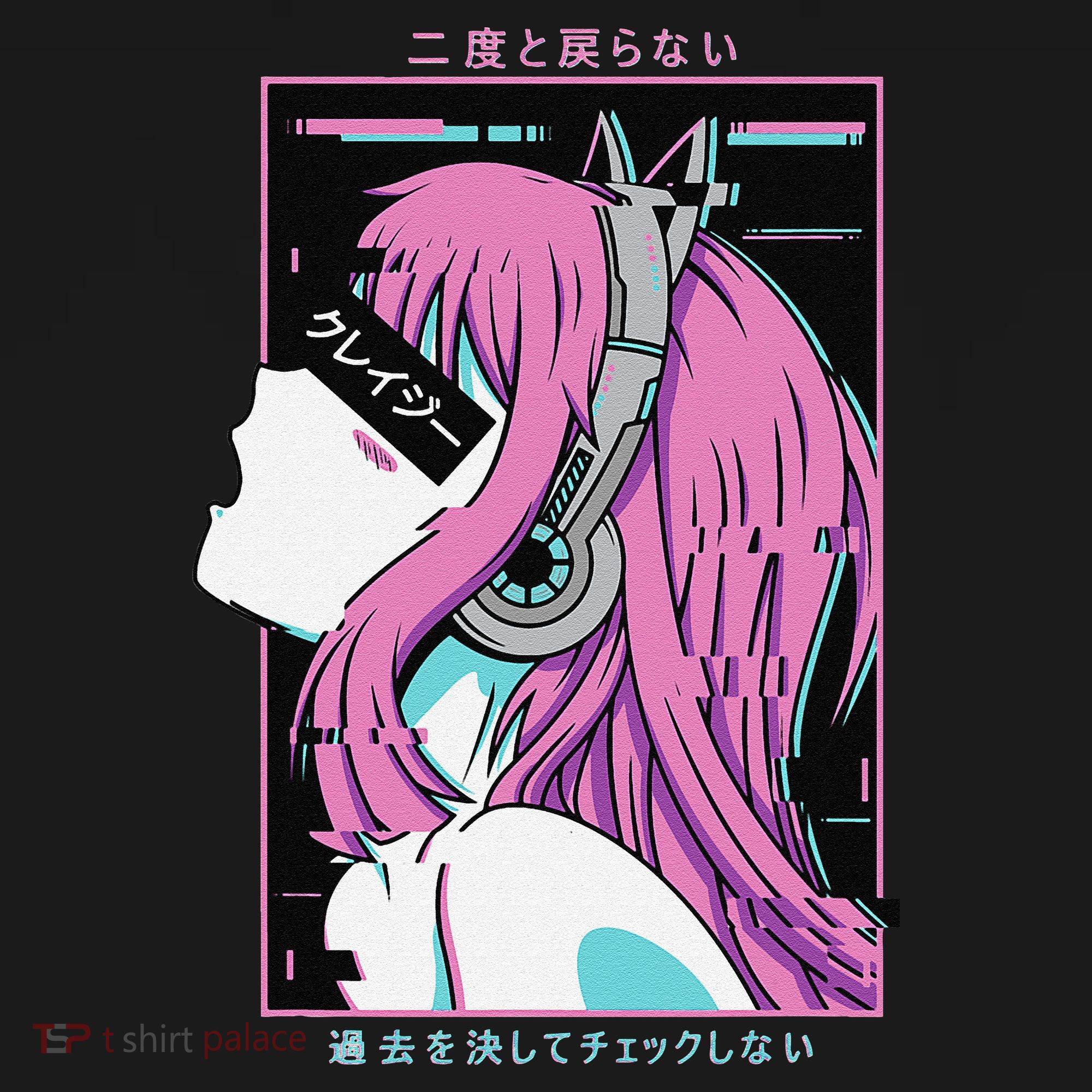 Aesthetic Vaporwave Crazy Waifu Anime Girl Women's Tank Top