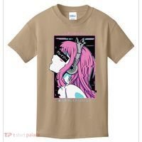 Aesthetic Vaporwave Crazy Waifu Anime Girl Kids T-Shirt thumb 0