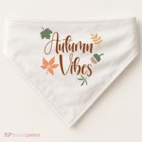 Autumn Vibes Cozy USA-Made Doggie Bandana thumb 0