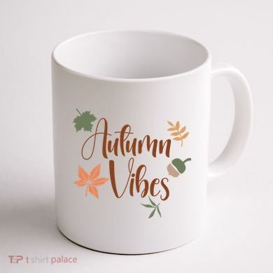 Autumn Vibes Cozy Coffee Mug back