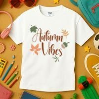 Autumn Vibes Cozy Kids T-Shirt thumb 3