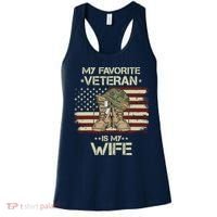 Army Veterans Day My Favorite Veteran Is My Wife Women's Tank Top thumb 0