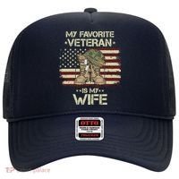 Army Veterans Day My Favorite Veteran Is My Wife Hat thumb 0