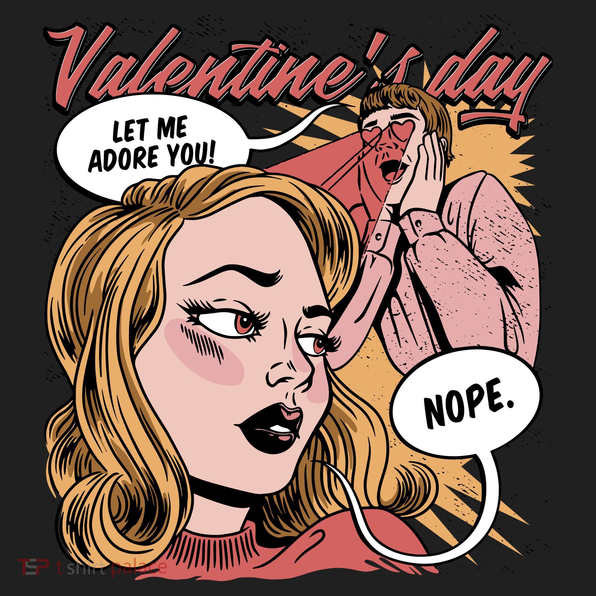 Anti Valentines Day Feminist Comic Women's Sweatshirt