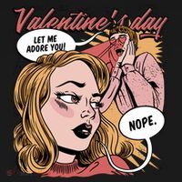 Anti Valentines Day Feminist Comic Backpack thumb 2
