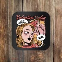 Anti Valentines Day Feminist Comic Coaster thumb 0