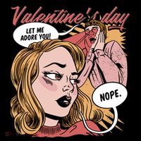 Anti Valentines Day Feminist Comic Coaster thumb 2