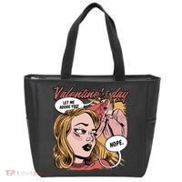 Anti Valentines Day Feminist Comic Tote Bag thumb 0