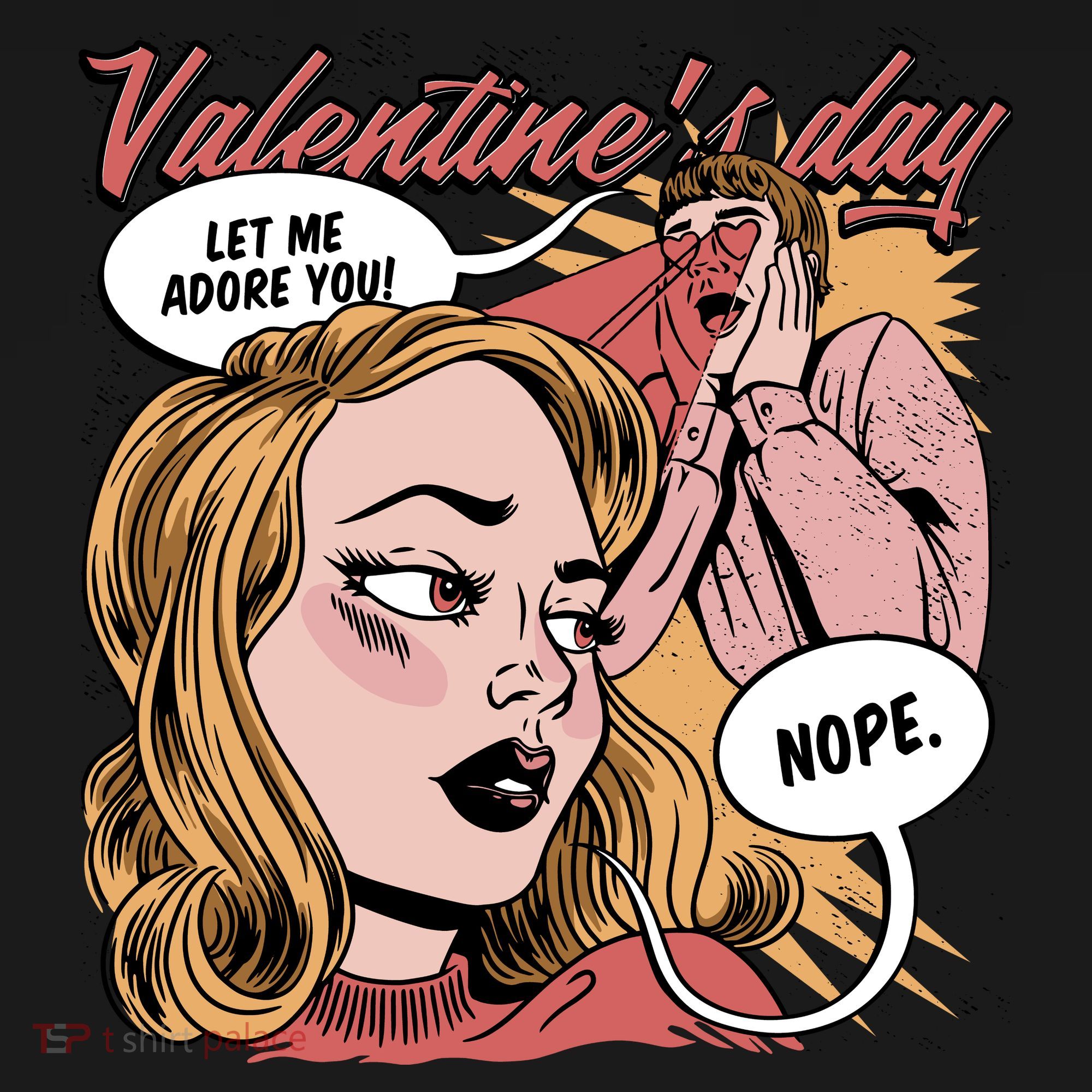 Anti Valentines Day Feminist Comic Tote Bag