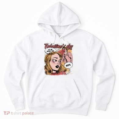 Anti Valentines Day Feminist Comic Hoodie