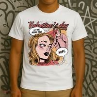 Anti Valentines Day Feminist Comic T-Shirt thumb 3