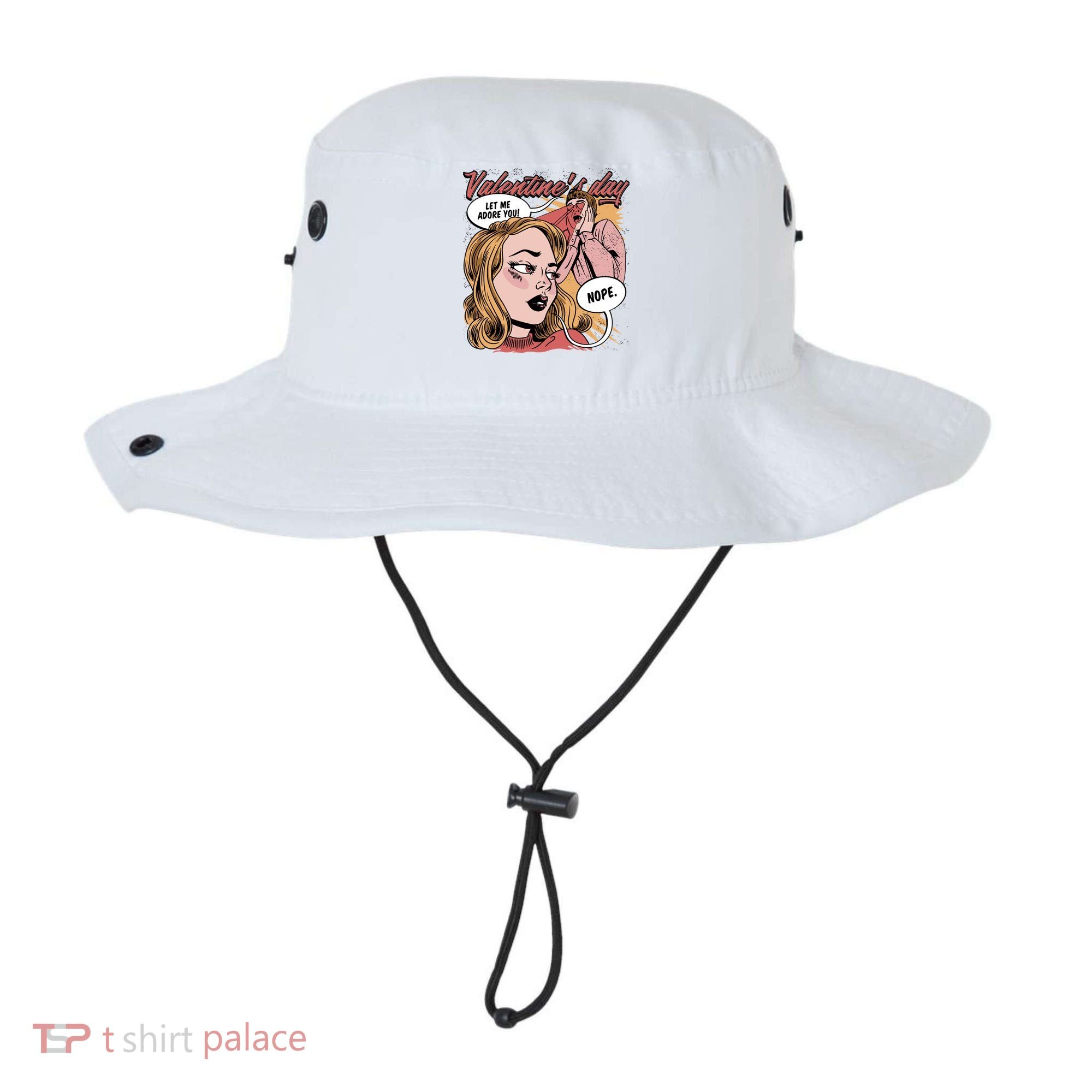 Anti Valentines Day Feminist Comic Bucket Hat
