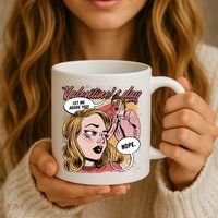 Anti Valentines Day Feminist Comic Coffee Mug thumb 3