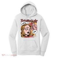 Anti Valentines Day Feminist Comic Women's Hoodie thumb 0