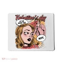 Anti Valentines Day Feminist Comic Mousepad thumb 0