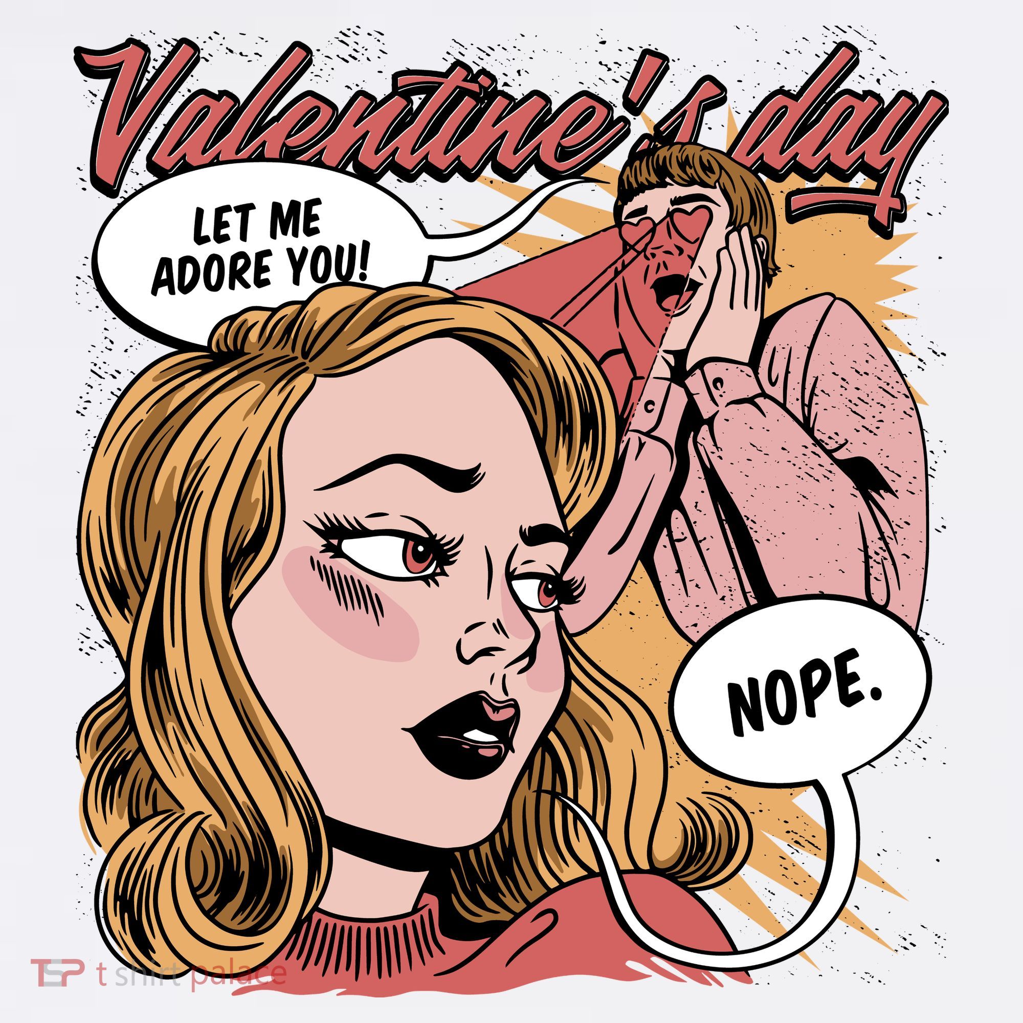 Anti Valentines Day Feminist Comic Ornament
