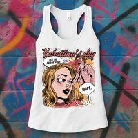 Anti Valentines Day Feminist Comic Women's Tank Top thumb 3
