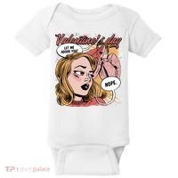 Anti Valentines Day Feminist Comic Baby Bodysuit thumb 0