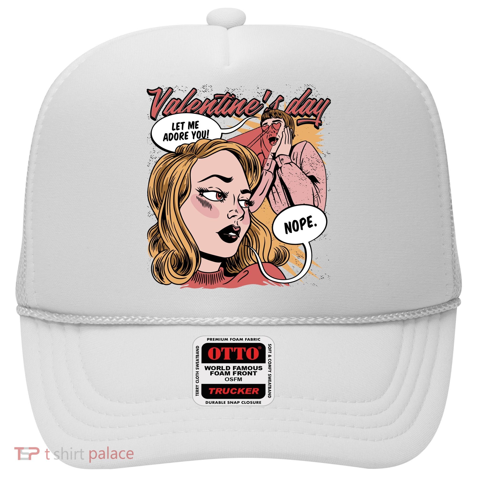 Anti Valentines Day Feminist Comic Hat