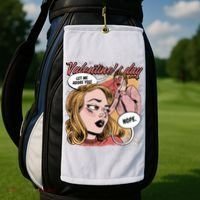 Anti Valentines Day Feminist Comic Golf Towel thumb 2