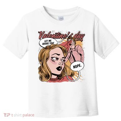 Anti Valentines Day Feminist Comic Toddler T-Shirt