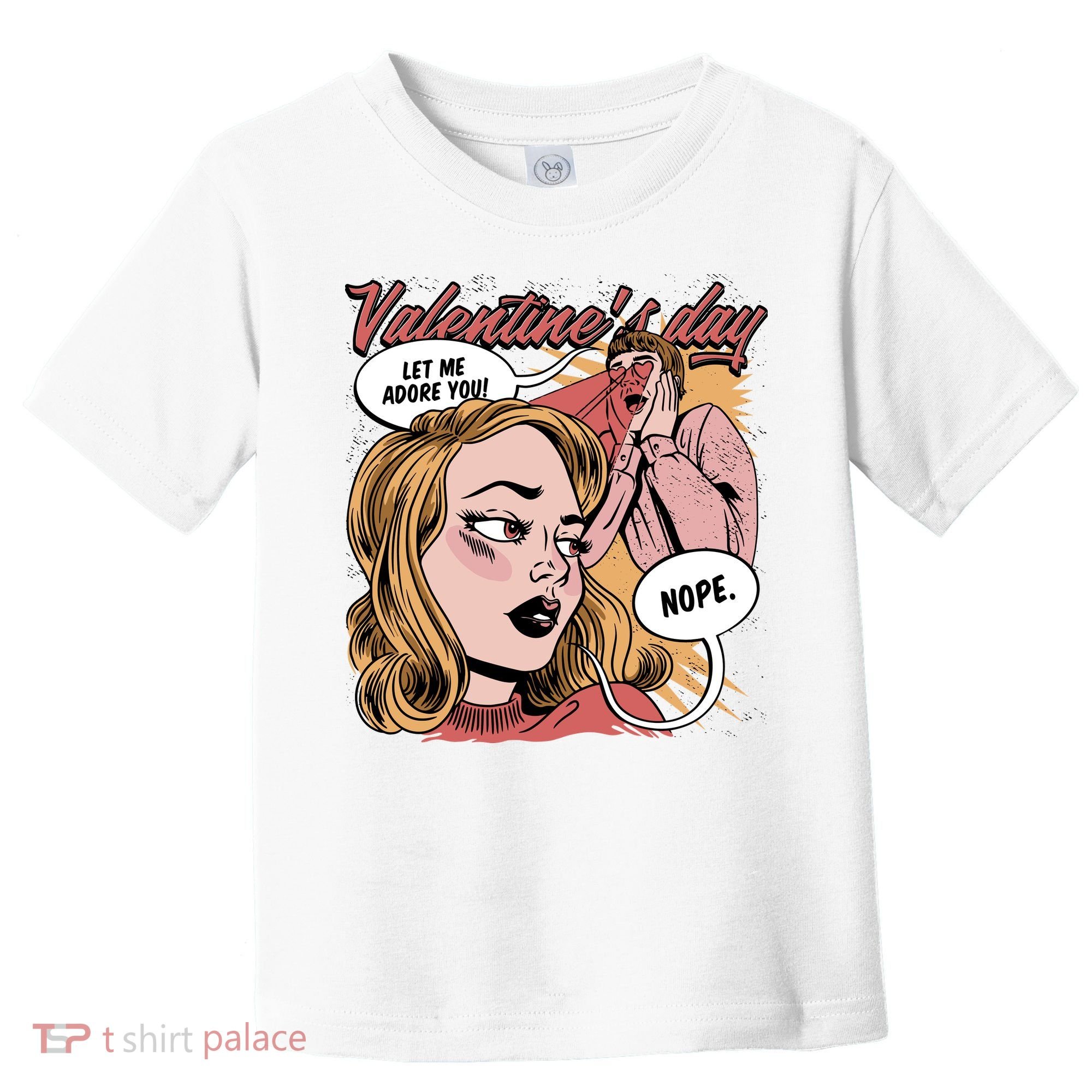 Anti Valentines Day Feminist Comic Toddler T-Shirt