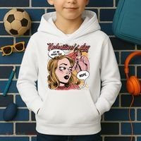 Anti Valentines Day Feminist Comic Kids Hoodie thumb 2