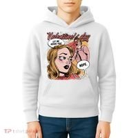 Anti Valentines Day Feminist Comic Kids Hoodie thumb 4
