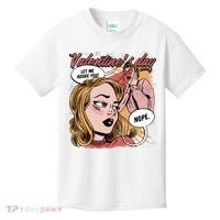 Anti Valentines Day Feminist Comic Kids T-Shirt thumb 0