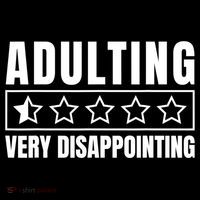 Adulting Very Disappointing Funny Sarcastic Sayings Stripe Pom Pom Beanie thumb 2