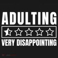 Adulting Very Disappointing Funny Sarcastic Sayings Apron thumb 3