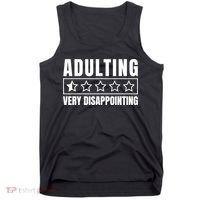 Adulting Very Disappointing Funny Sarcastic Sayings Tank Top thumb 0