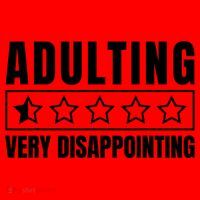 Adulting Very Disappointing Funny Sarcastic Sayings Santa Hat thumb 1