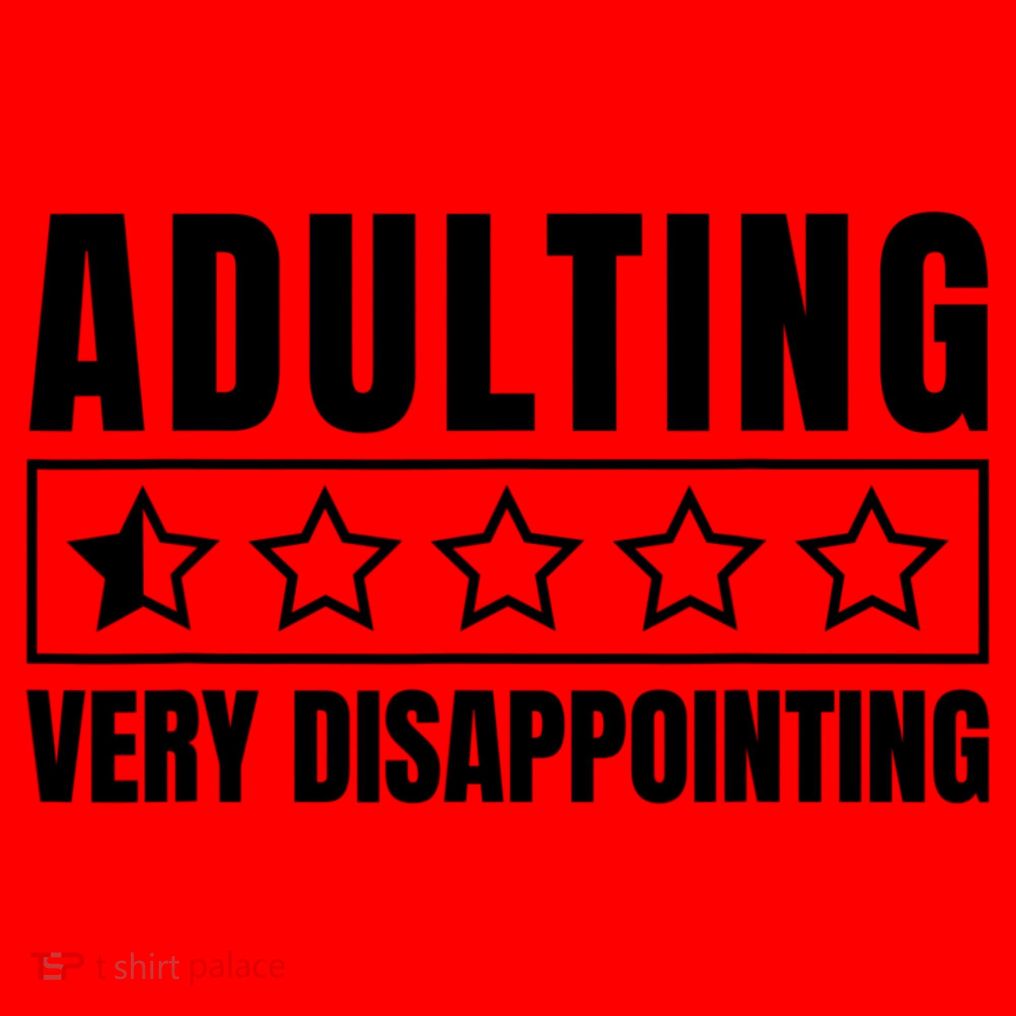 Adulting Very Disappointing Funny Sarcastic Sayings Santa Hat