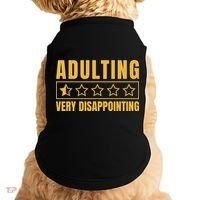 Adulting Very Disappointing Funny Doggie Tank thumb 0