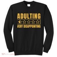 Adulting Very Disappointing Funny Sweatshirt thumb 0