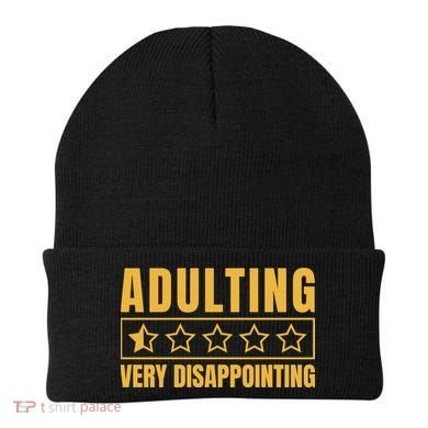 Adulting Very Disappointing Funny Beanie