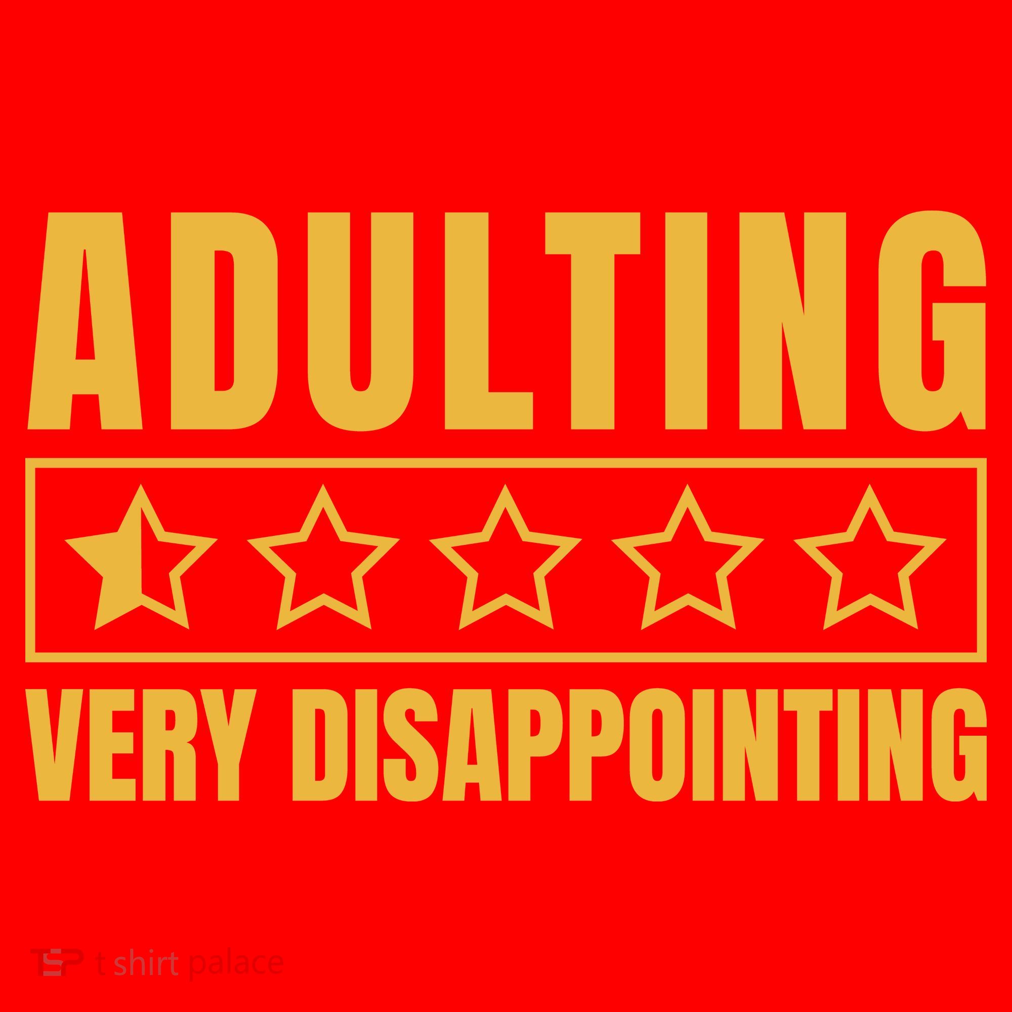 Adulting Very Disappointing Funny Santa Hat