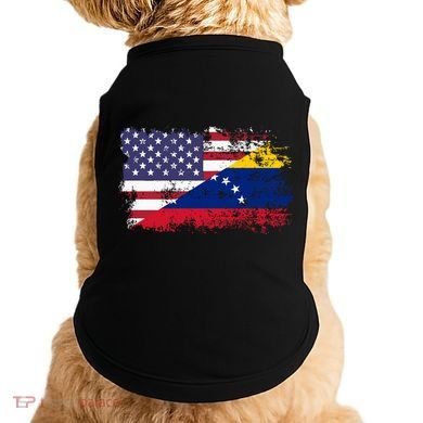 American Venezuela Flag Funny Gift Doggie Tank
