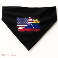 American Venezuela Flag Funny Gift USA-Made Doggie Bandana thumb 0