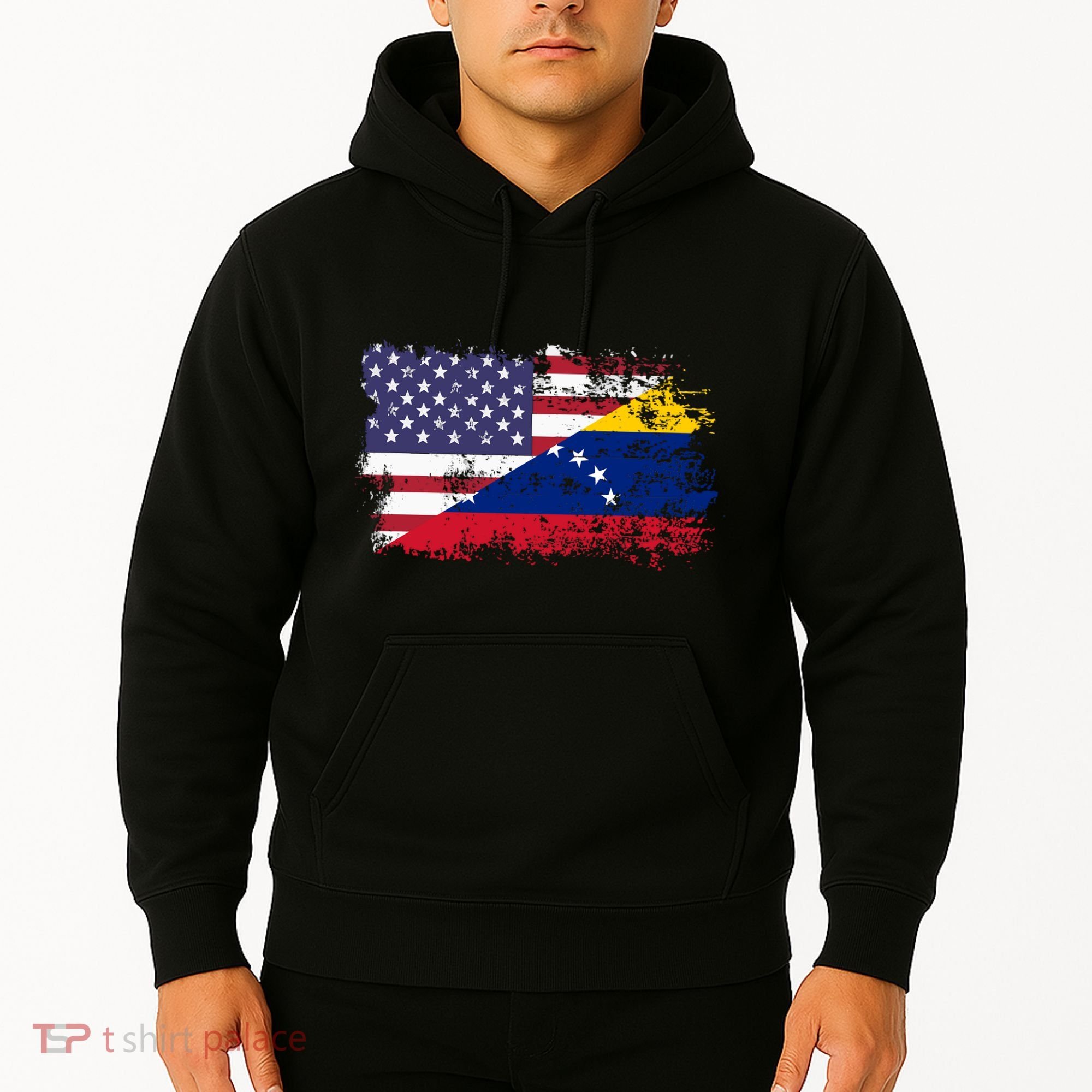 American Venezuela Flag Funny Gift Hoodie