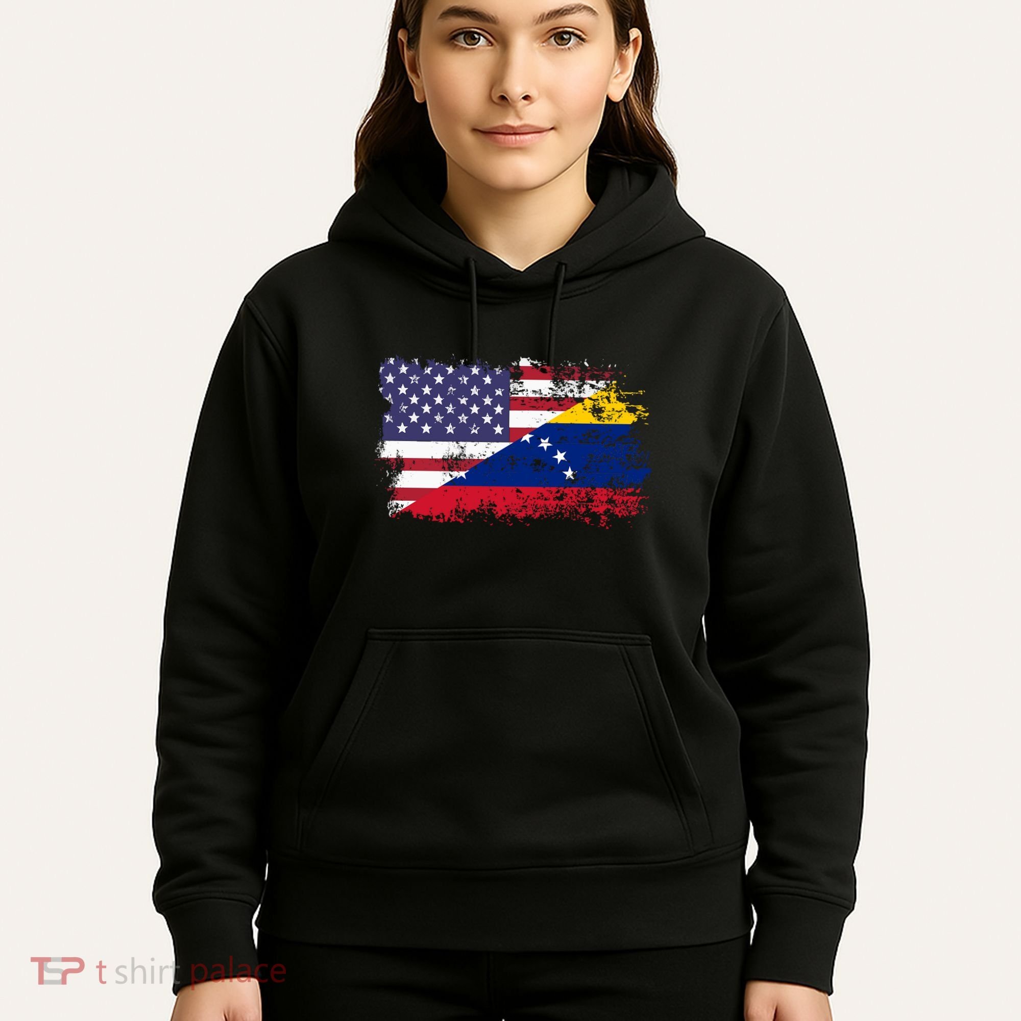 American Venezuela Flag Funny Gift Hoodie