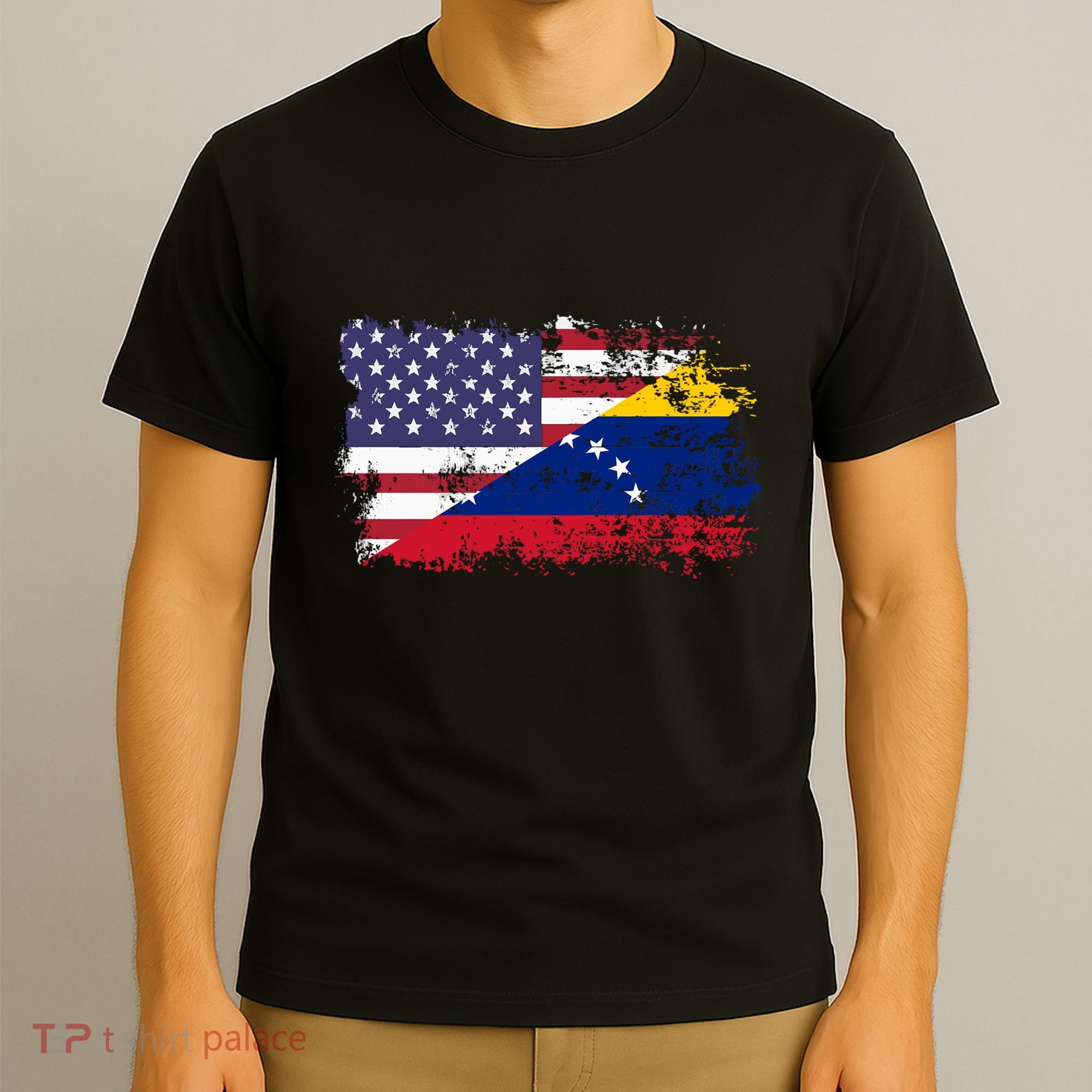 American Venezuela Flag Funny Gift T-Shirt