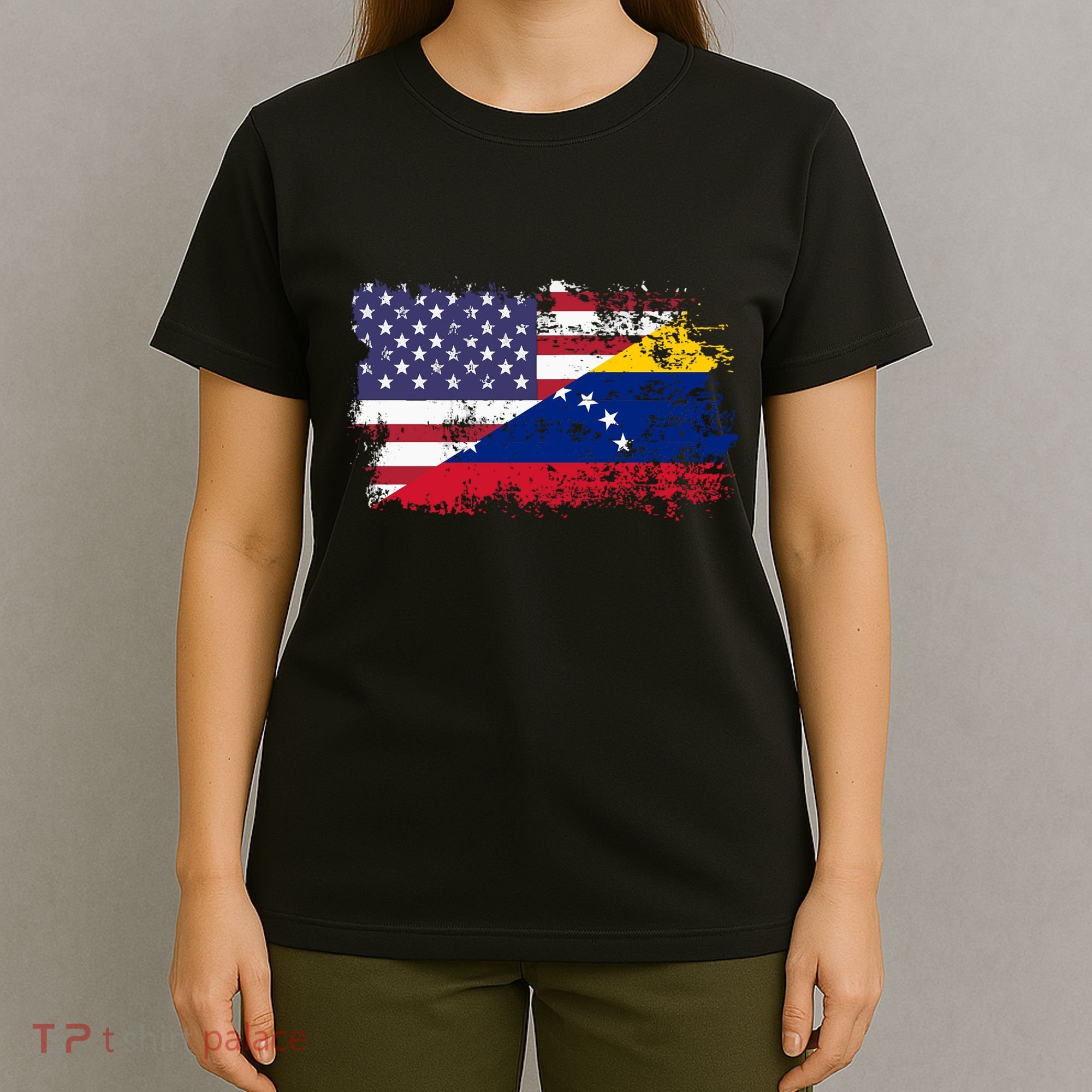 American Venezuela Flag Funny Gift T-Shirt