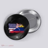 American Venezuela Flag Funny Gift Button thumb 0