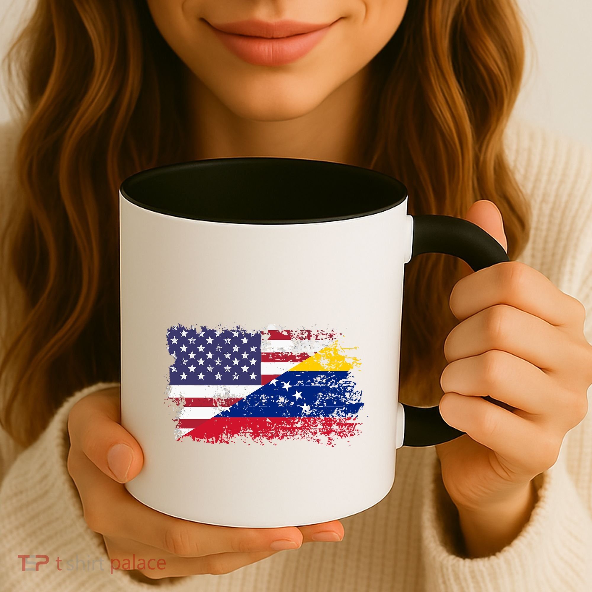 American Venezuela Flag Funny Gift Coffee Mug