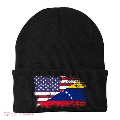 American Venezuela Flag Funny Gift Beanie